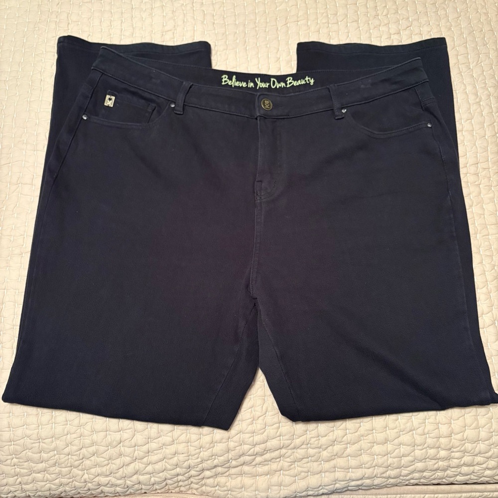 Belle by Kim Gravel "Flexibelle" Boot Cut Jeans - Size: 20W - NWT - Flawed/Fixed